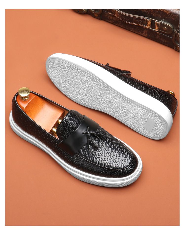 Herrenschuhe Slip-on Tassel Loafers Herren Freizeitschuhe All-Match Fashion Pattern Peas Schuhe Herren Auf Lager Generation_voghion.com