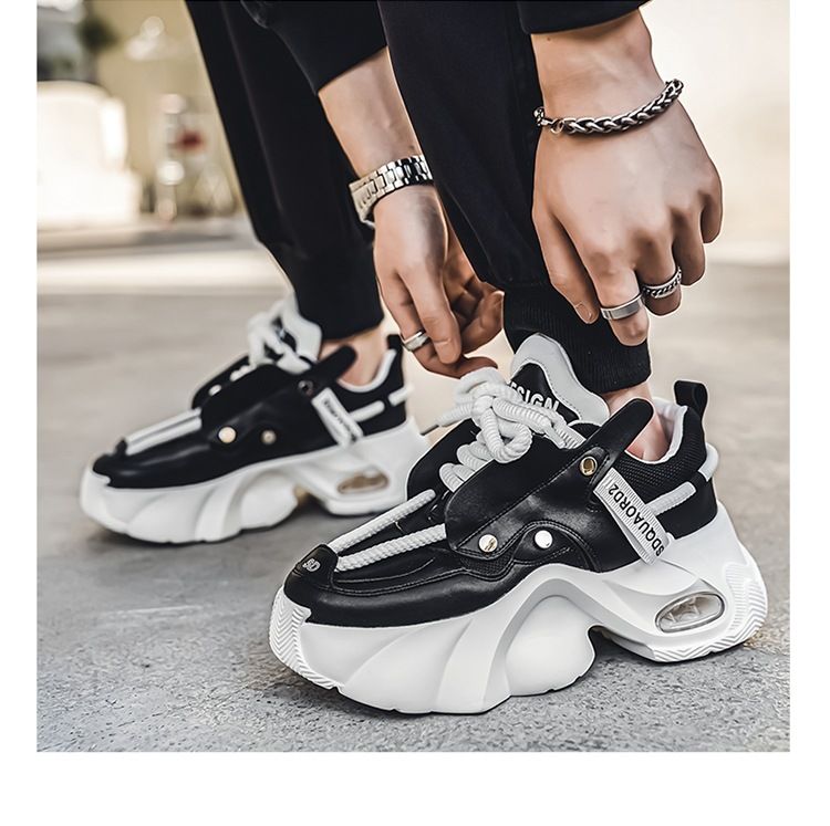 Fritidsidrottsskor för män Tennisarbete Promenadskor Träning Chunky Fashion Sneakers för män_voghion.com