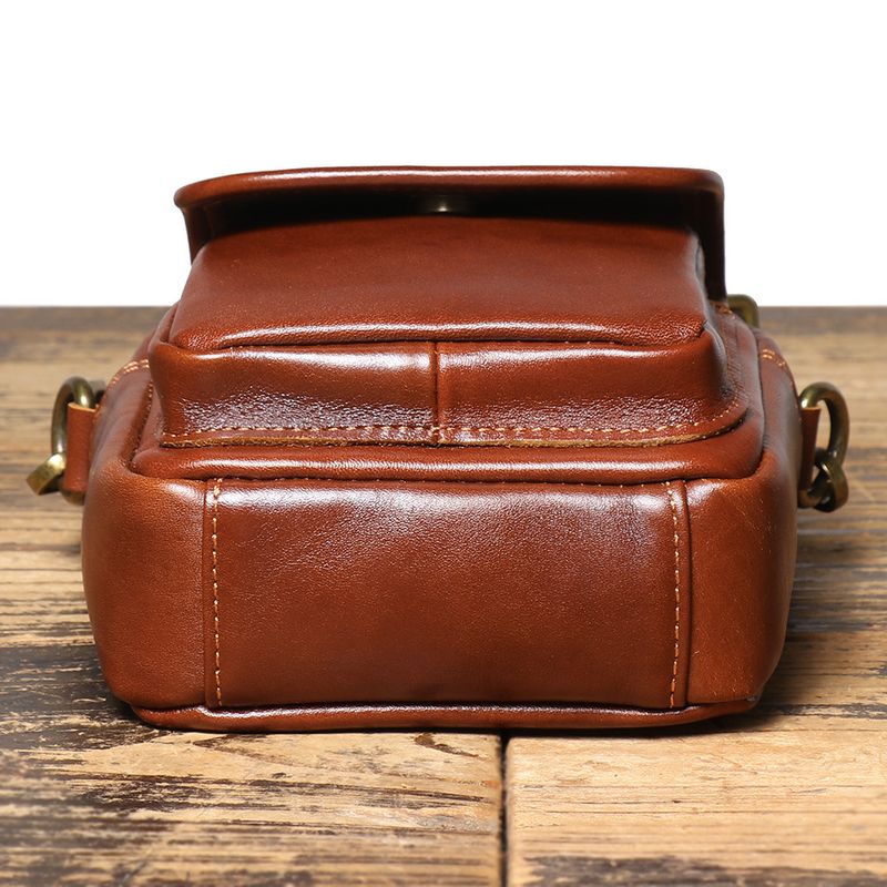 Nuova borsa a tracolla in vera pelle da uomo, borsa a tracolla casual multifunzionale, piccola borsa quadrata_voghion.com