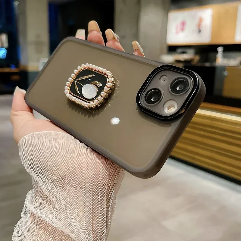 Handyhülle für itel S24 mit Ständerhalter in Blumenform, rundum Schutz für die Kamera, transparente Softcover_voghion.com