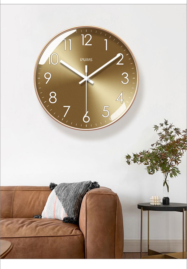 Yipula 6829 Living Room Classic Bedroom Wall Watch Modern Creative Light Luxury Silent Quartz Clock_voghion.com