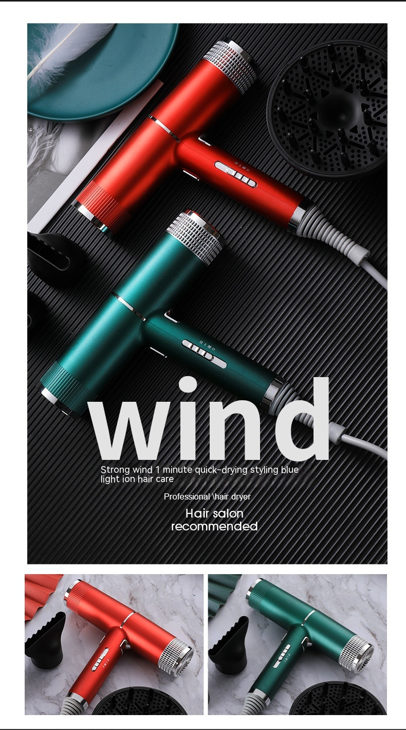 Concept New Hammer 110V Fashion Home salons Electric Ion Matu žāvētājs Cilindrs Eiropas_voghion.com