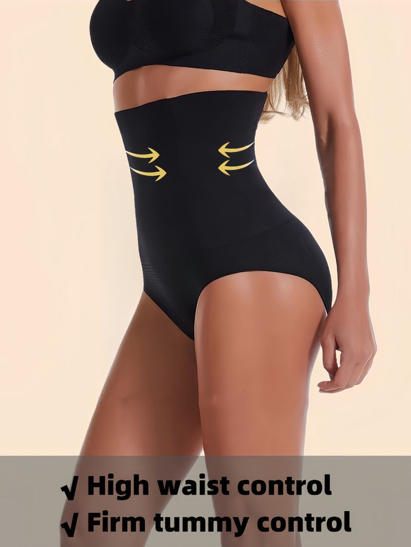 Nahtlose, hochtaillierte Shapewear für die Zeit nach der Geburt – Bauchkontrolle, Po-Lifting und glättende Unterwäsche in Nude und Schwarz_voghion.com