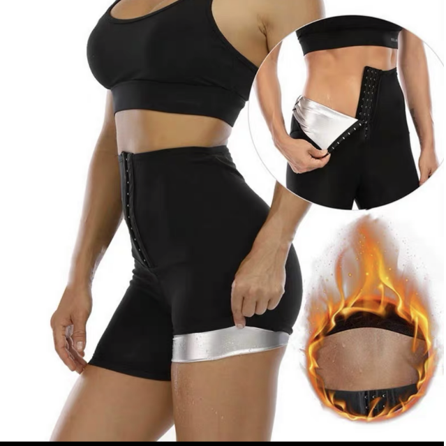Sweatpants Yoga corset with hip lift and belly pull-in fully coated breasted shapewear_voghion.com