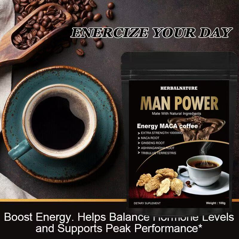 Man Power Energy MACA Coffee Mate Cu Ingrediente Naturale_voghion.com