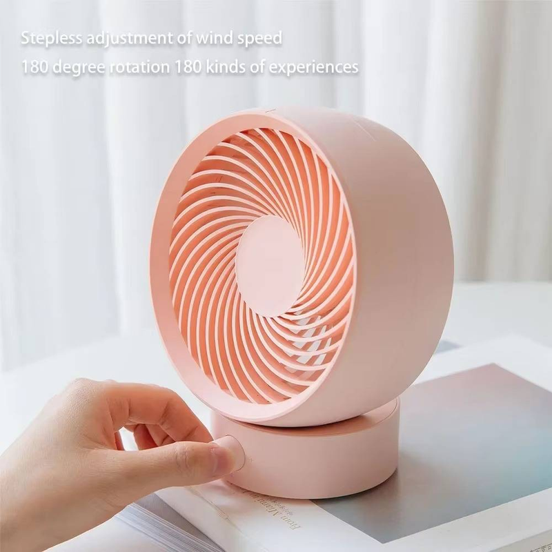 Fan Portable Air Conditioner USB Mini Electric Mute Rechargeable Desktop Strong Wind Gifts_voghion.com