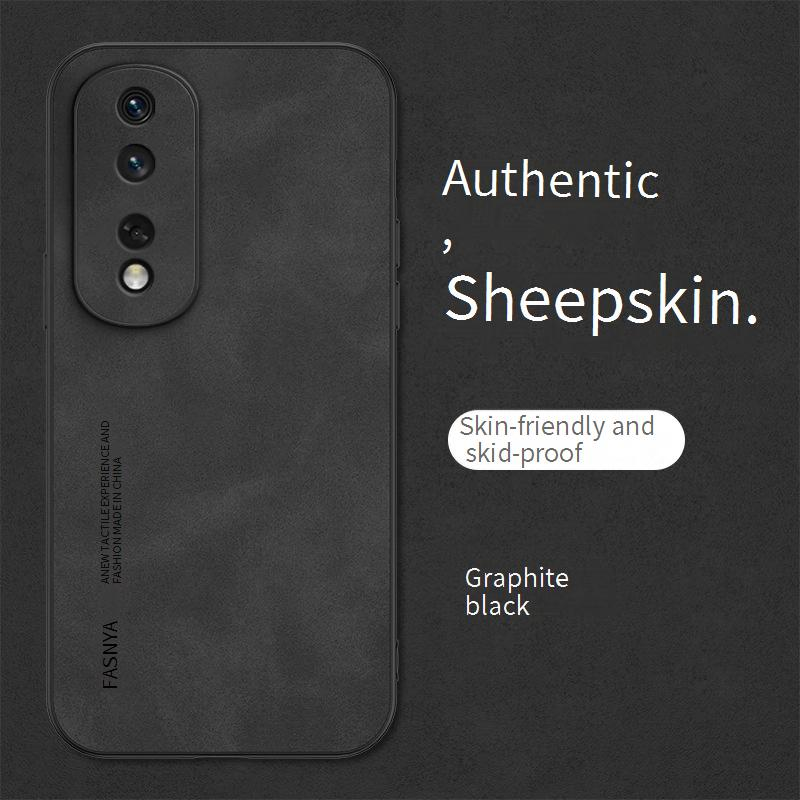 Phone Case & Covers Sheep Leather Suitable Mobile Phone Case Enjoy 60 Leather Grain Protective Cover Magic5 Full Package Anti Fall_voghion.com