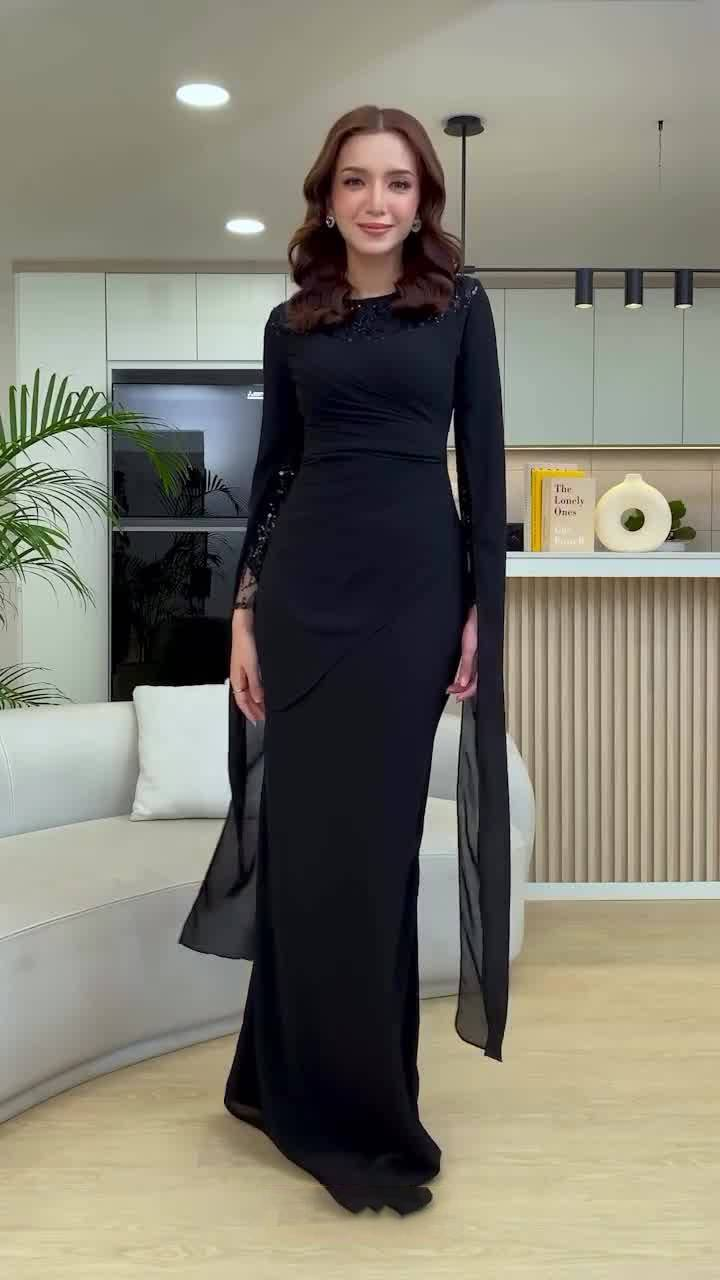 Abito corto e alla moda semplice da donna, con vita alta e due pezzi_voghion.com