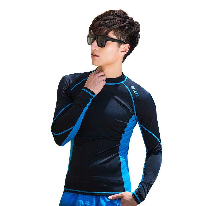 Men's Diving Suits, Competition Training, Men's Long-sleeved Swimsuits, Surfing Sun-protective Clothing, Wet Suits_voghion.com