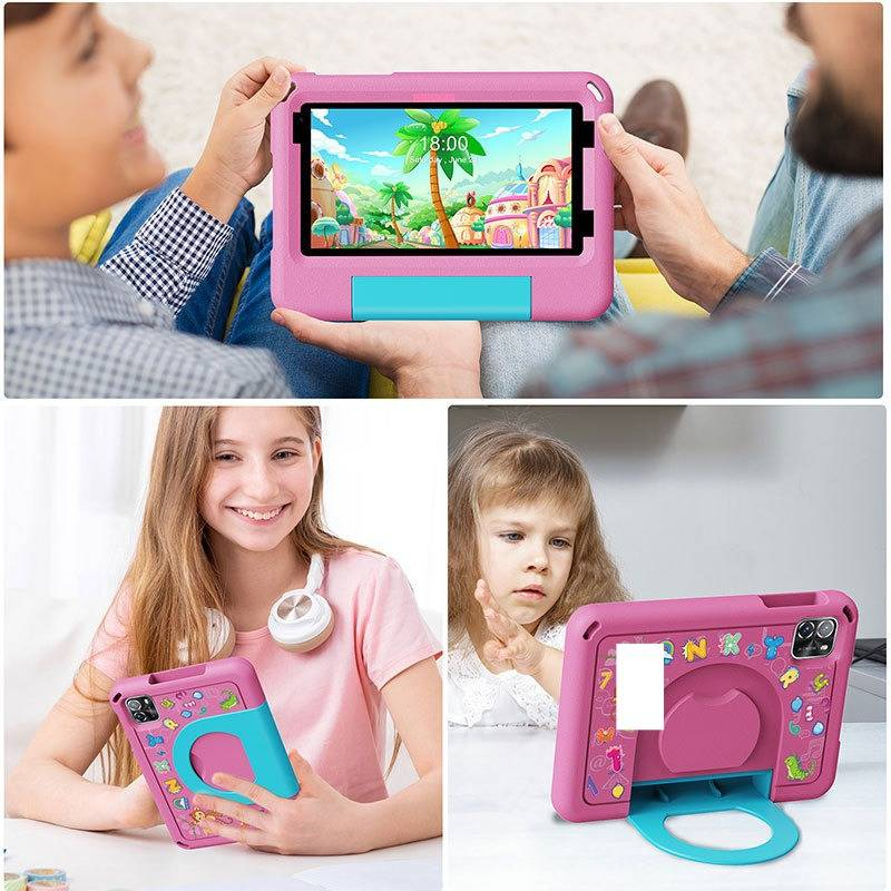 KONALET B7Kids 7-inch Octa-Core Kids Tablet With Shockproof Case, 8GB RAM + 64GB ROM, WiFi, Dual Camera, Lightweight & Educational_voghion.com