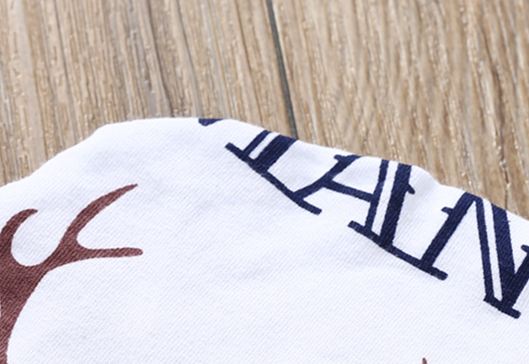 Set da 3 pezzi per neonato, composto da tutina a maniche corte, pantaloni e cappello con stampa a lettere in cotone (1-3 anni, 80-100 cm)_voghion.com
