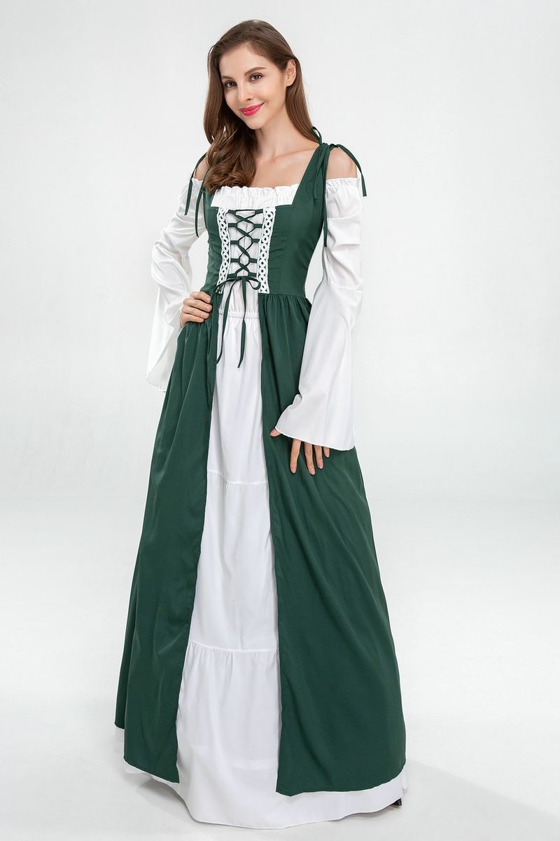Halloween Costume European American Medieval Renaissance Cosplay Cosplay Dress Costume Plus Size_voghion.com