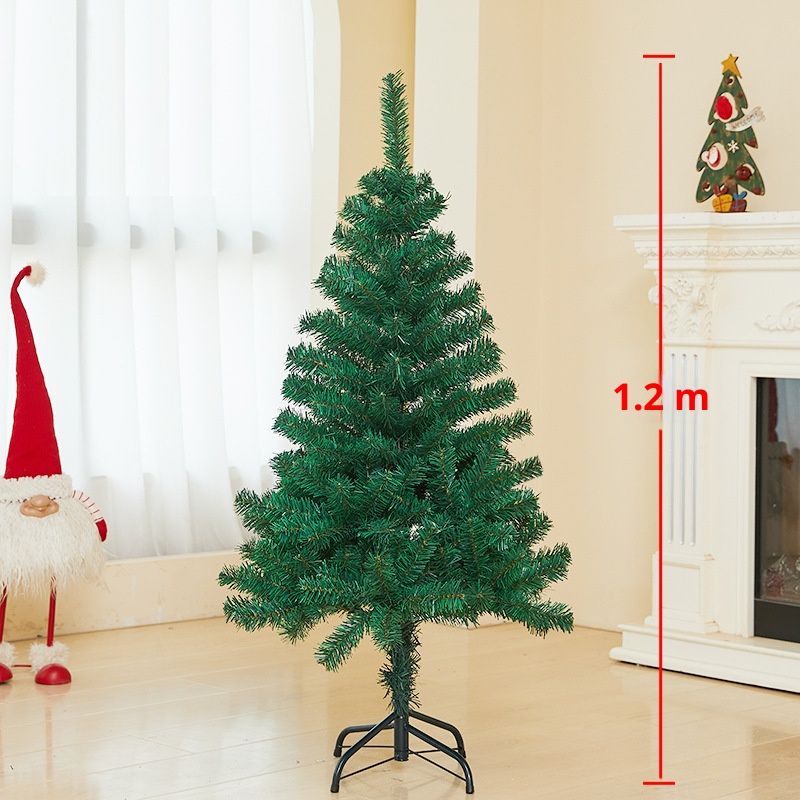 Hochwertiges PVC-Weihnachtsbaum-Set für private und gewerbliche Dekoration – verschiedene Größen (0,6 m–3 m) mit realistischen grünen Zweigen_voghion.com