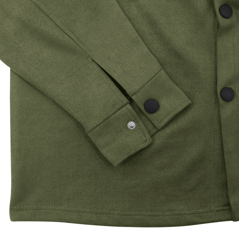 Herrenbekleidung Modische Jacke Herrenanzug Einreihiger, einfarbiger, schmal geschnittener zweiteiliger Anzug aus Wildleder für Männer_voghion.com