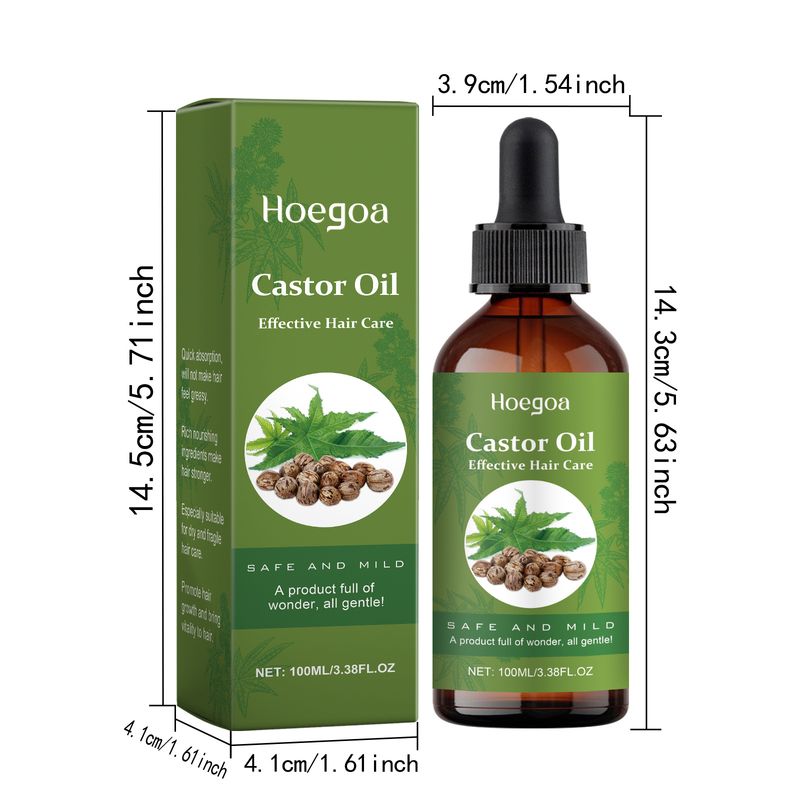 Hoegoa Castor Treatment Odżywczy i Nawilżający Olejek do Pielęgnacji Włosów Gładki, Lśniący, Codzienny Olejek Do Masażu_voghion.com