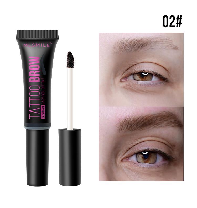 MLSMILE Tear Off Eyebrow Glue, Long Lasting, No Smudge, Waterproof, Sweat Proof, Easy To Color, Three Color Eyebrow Dyeing Glue_voghion.com