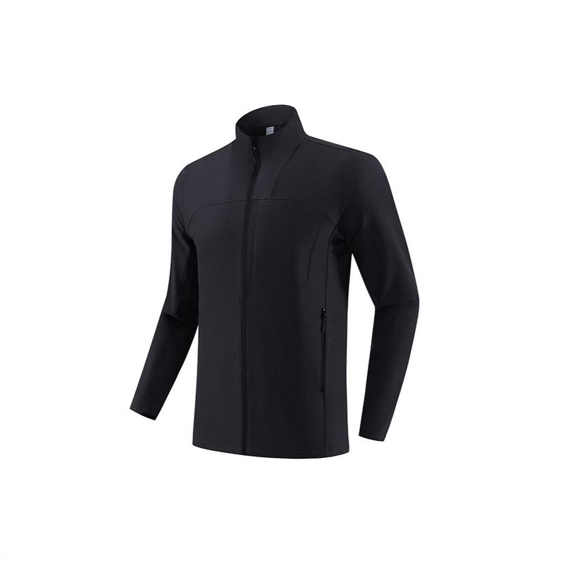 Autumn And Winter Outdoor Sports Quick-drying Top Stand-up Collar Breathable Slim-fit Running Long-sleeved Mountaineering Suit_voghion.com