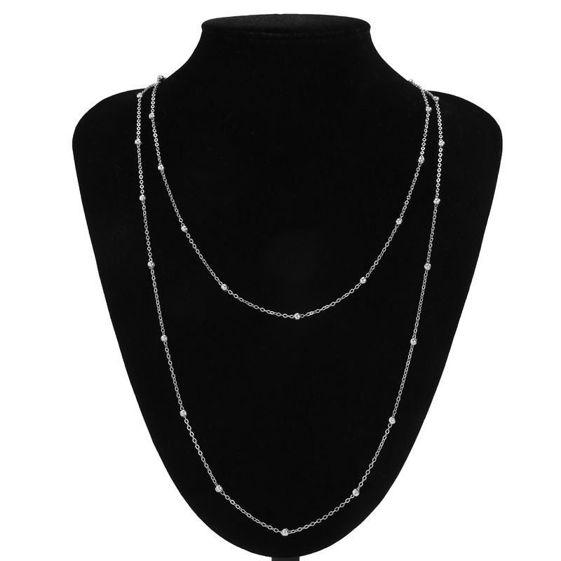 2025 New Arrivals Vintage Beads Long Sweater Collar Necklace Women's 2024 Multi Layered Simple Gold Color Metal Fashion Girl Charm Jewelry_voghion.com