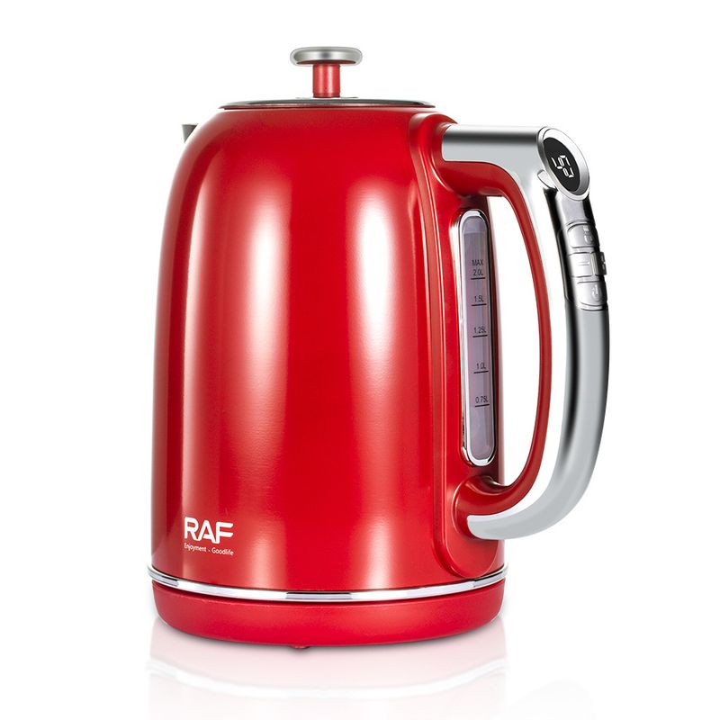 RAF EU 1.7L Electric Kettle - Temperature Display Automatic Boiling Water Household_voghion.com