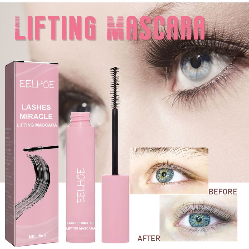 EELHOE Lifting Mascara, Black Eyelashes Beautiful Natural Curling Thick Slender Long Without Smudding Mascara_voghion.com