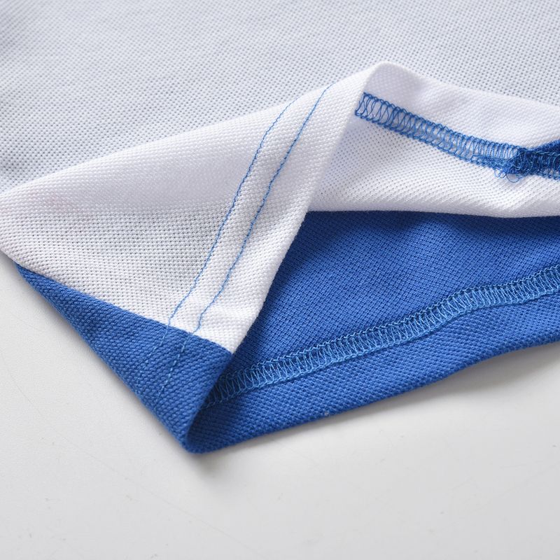 Abbigliamento per bambini 2024 Ragazzi T-shirt a maniche corte rossa, blu e bianca Pantaloncini in denim Set da due pezzi per bambini_voghion.com