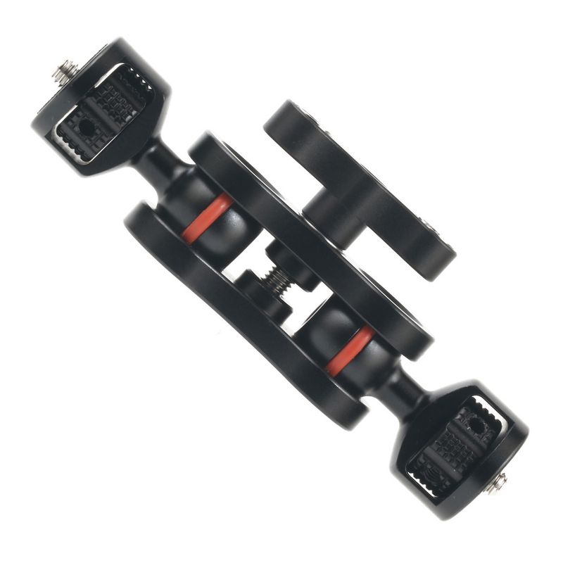 Soporte universal con brazo mágico de doble cabezal, tornillo de 1/4, ajustable 360° para monitor, LED, micrófono, flash, cámara DSLR._voghion.com