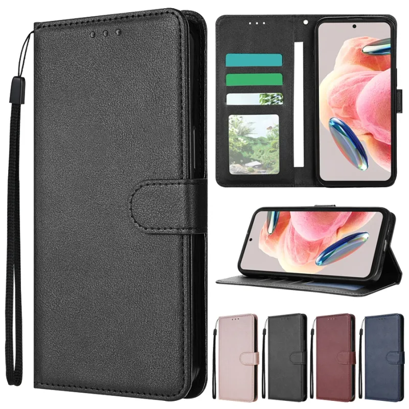 Étui portefeuille à rabat magnétique en cuir avec fente pour carte et support pour Xiaomi 14T, 13T, Redmi 14C, 13C, 12C, 10C, Note 14 Pro+, 14S, 13, 12, 12S, 11_voghion.com