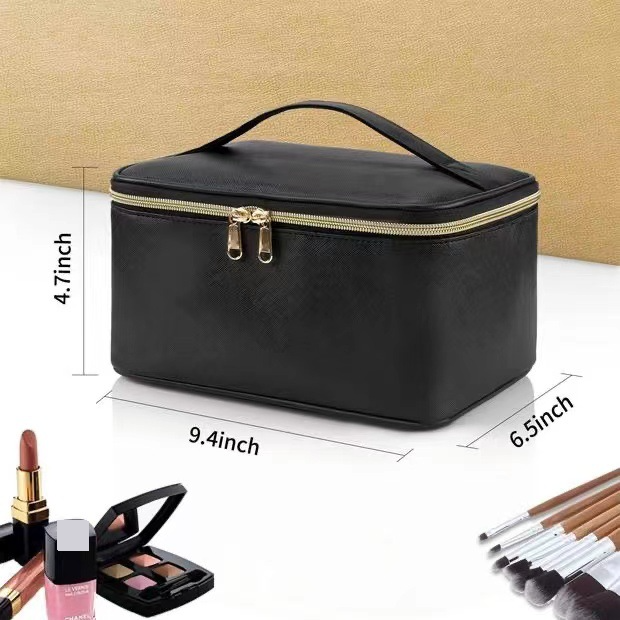 Kadın Çantaları Yeni Kozmetik Çantası, Taşınabilir Büyük Kapasiteli Kozmetik Saklama Çantası, Taşınabilir Seyahat Su Geçirmez Tuvalet Çantası_voghion.com