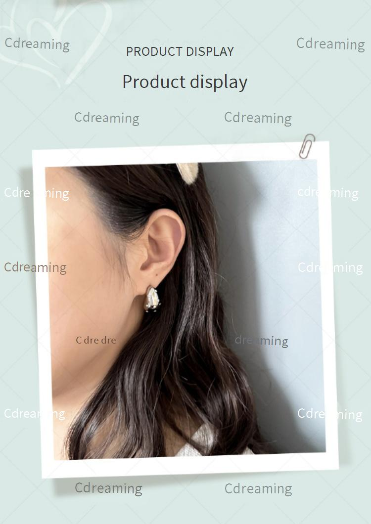 Orecchini romantici in stile coreano Cdreaming per donna - Delicati gioielli estetici Boho Chic AE2112002_voghion.com