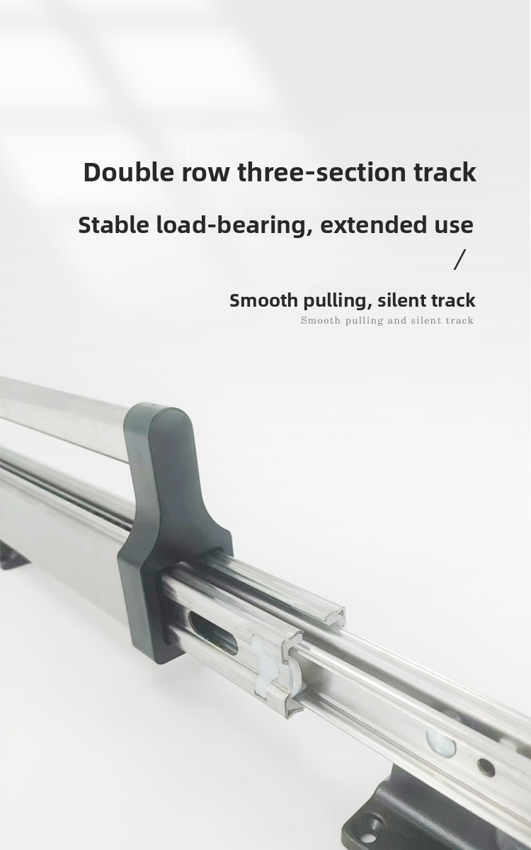 Heavy-Duty Pull-Out Pants Hanger - Stainless Steel Telescoping Closet Rail With Slide Track For Trousers & Clothing_voghion.com