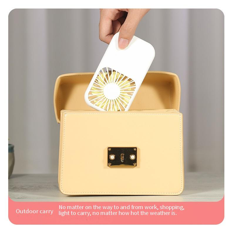 Portable Mini Pocket Fan - USB Rechargeable 3-Speed Adjustable Ultra-Lightweight Personal Cooling Fan For Outdoor Travel & Office Use_voghion.com