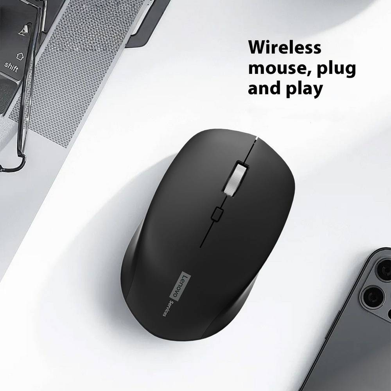 Mouse wireless 2.4G per laptop e desktop Design ergonomico 3 DPI regolabili Ricevitore USB Plug & Play Tracciamento fluido Per uso in ufficio e a casa_voghion.com