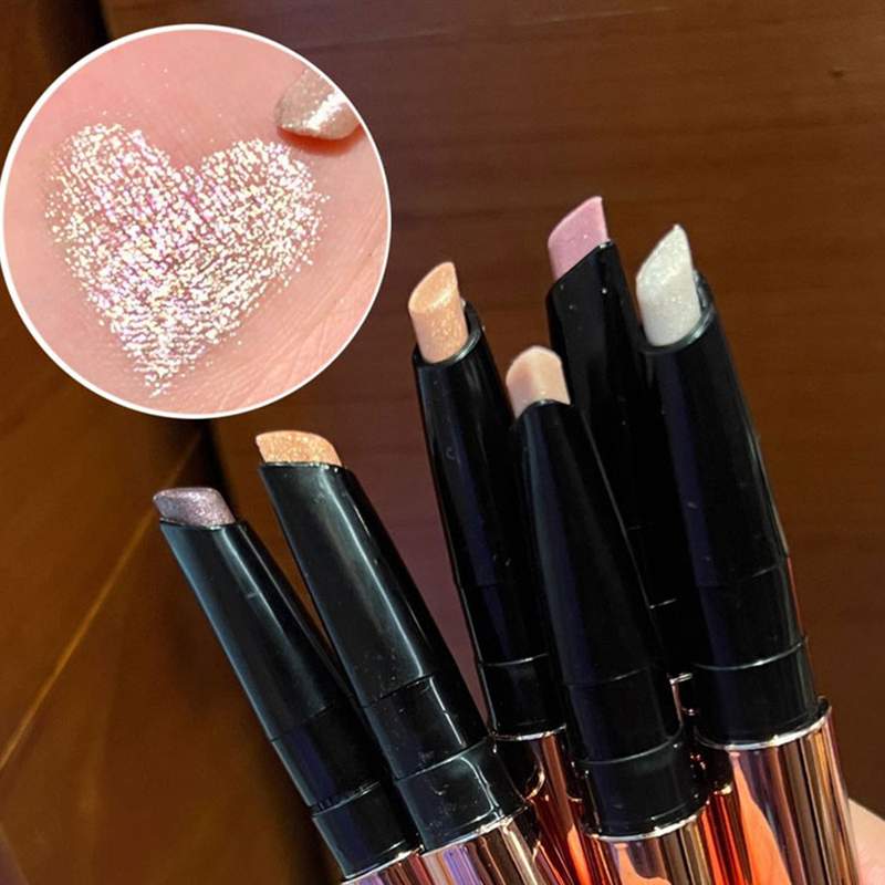 Augenblitz, Diamant-Lidschattenstift, mattes Perlmutt-Lidschatten-Make-up, wasserfest, schimmernder Seidenstift, Schönheits-Make-up-Werkzeug_voghion.com