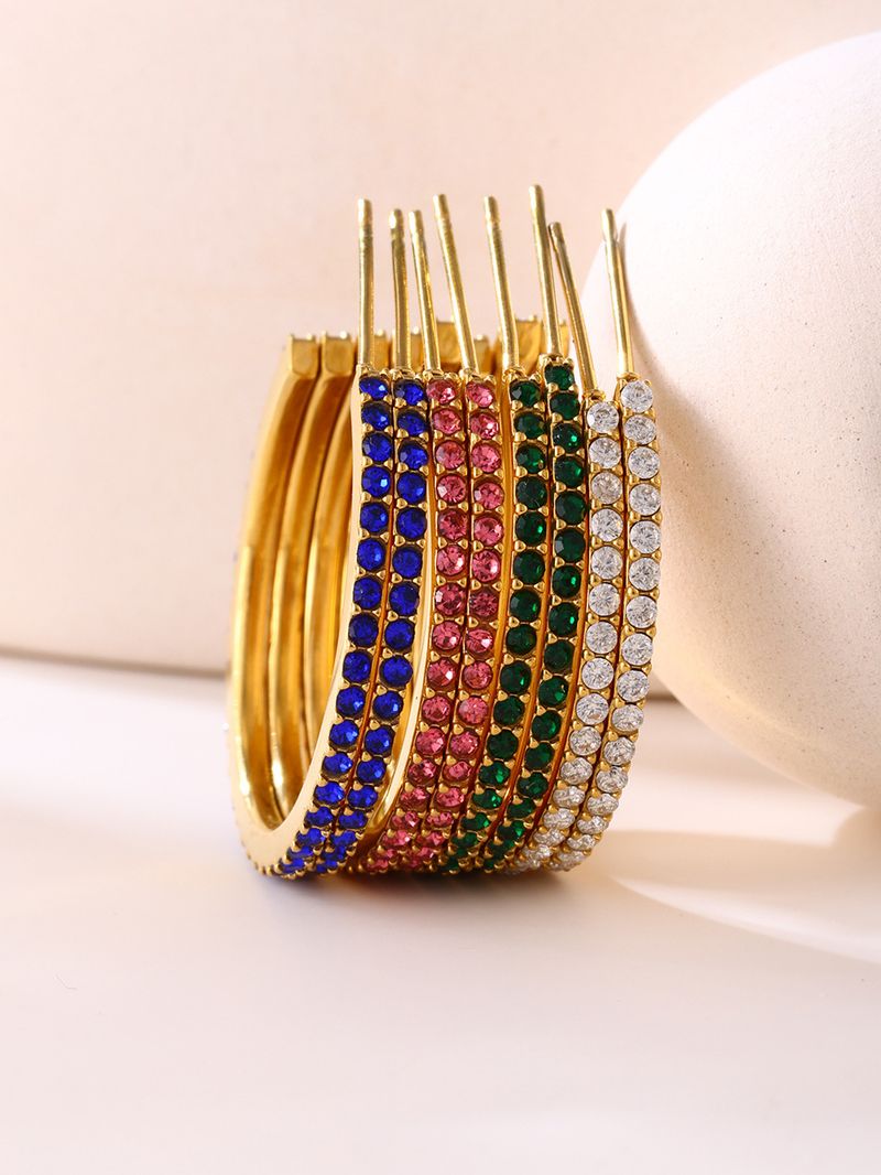 Women's Jewelry French Fine INS Titanium Steel Inlaid Zircon Earrings Fashionable Light Luxury Personality Temperament Earrings_voghion.com