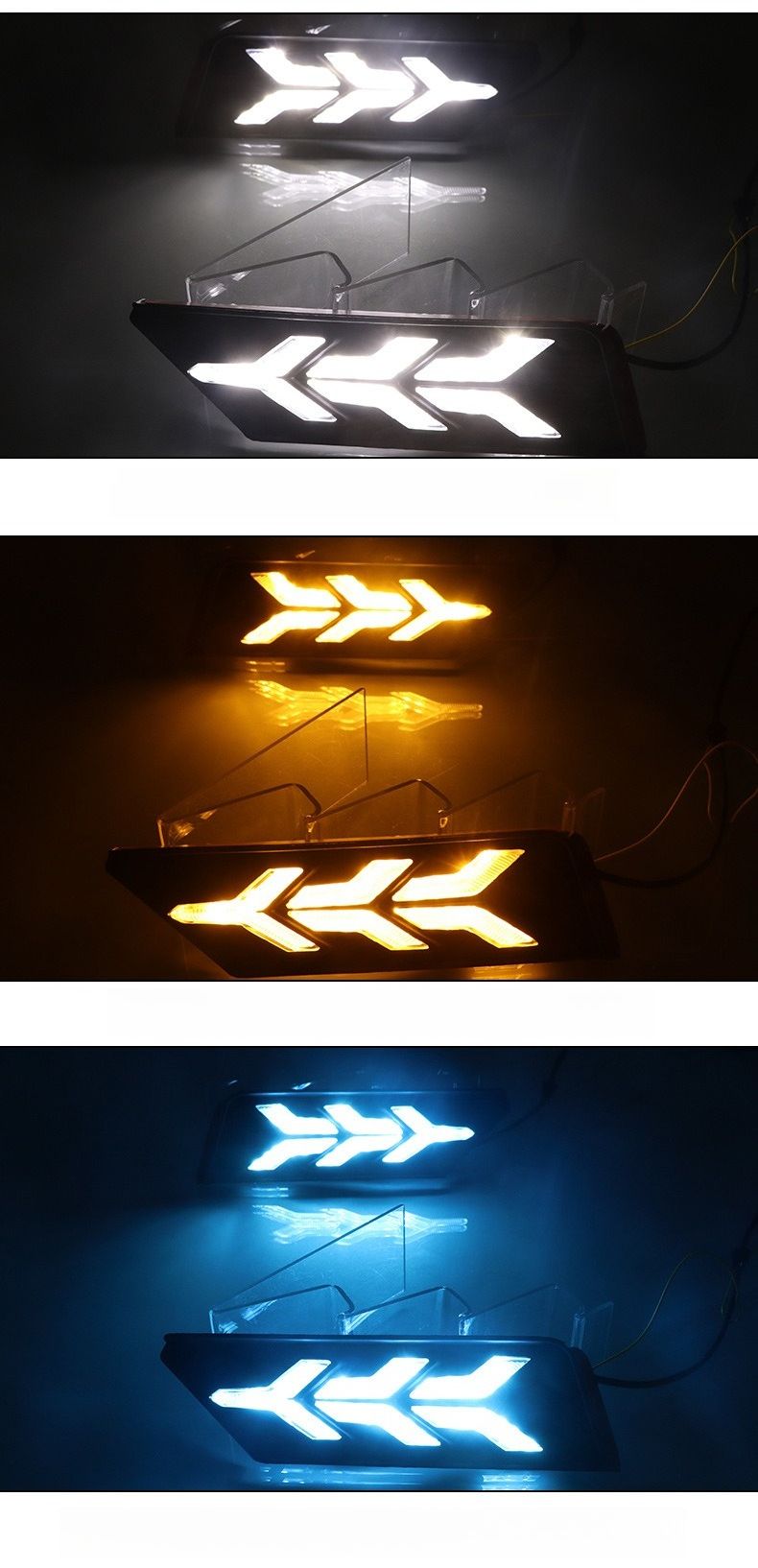 Voor Volkswagen VW Sagitar R-Line 2019 Led-dagrijverlichting 12V DRL Mistlampen voor de voorbumper met dynamische gele richtingaanwijzer_voghion.com