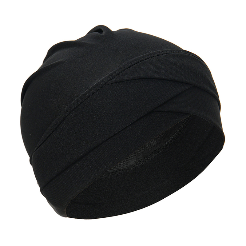 Muslim pullover hat, four seasons solid color forehead bottom hat, multi-color comfortable hat_voghion.com
