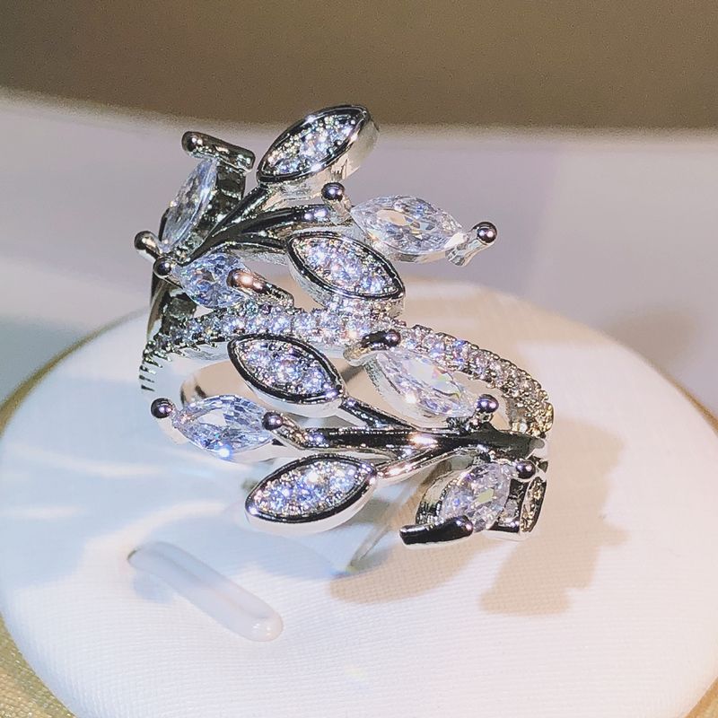 Ready Stock Sier Handmade Eternity Promise Cstal Ring AAA Cz Zirkon Verlobung Eheringe Ringe für Frauen Männer Finger Party_voghion.com