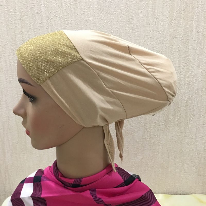 Malaysian Hat With Gold Wire Base And Small Cap Headband H085_voghion.com