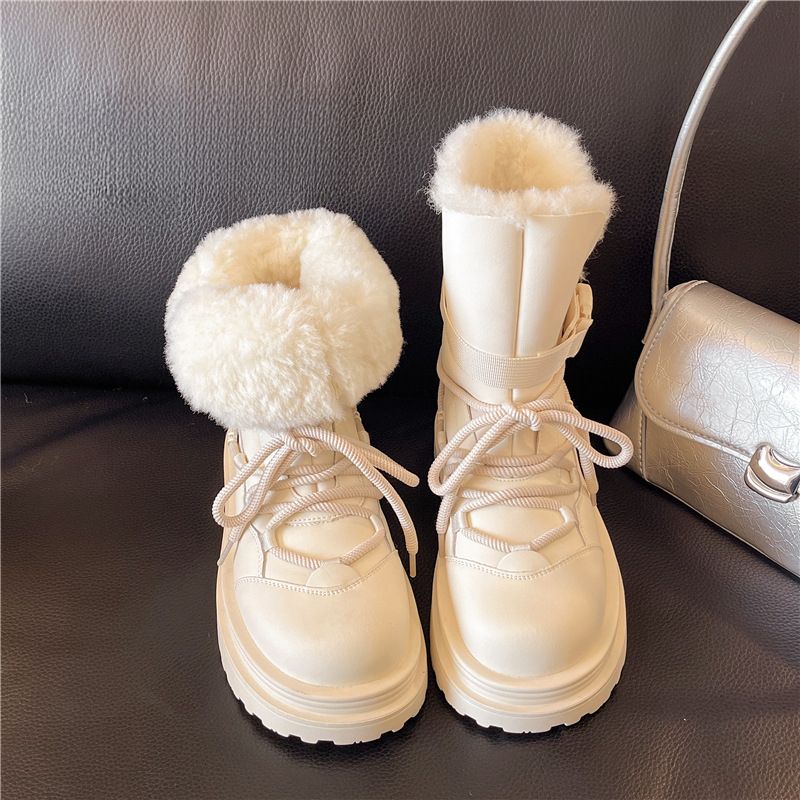 2025 Winter Neue verdickte, höhenverstärkende, wasserdichte Kurzstiefel mit Baumwollfutter_voghion.com