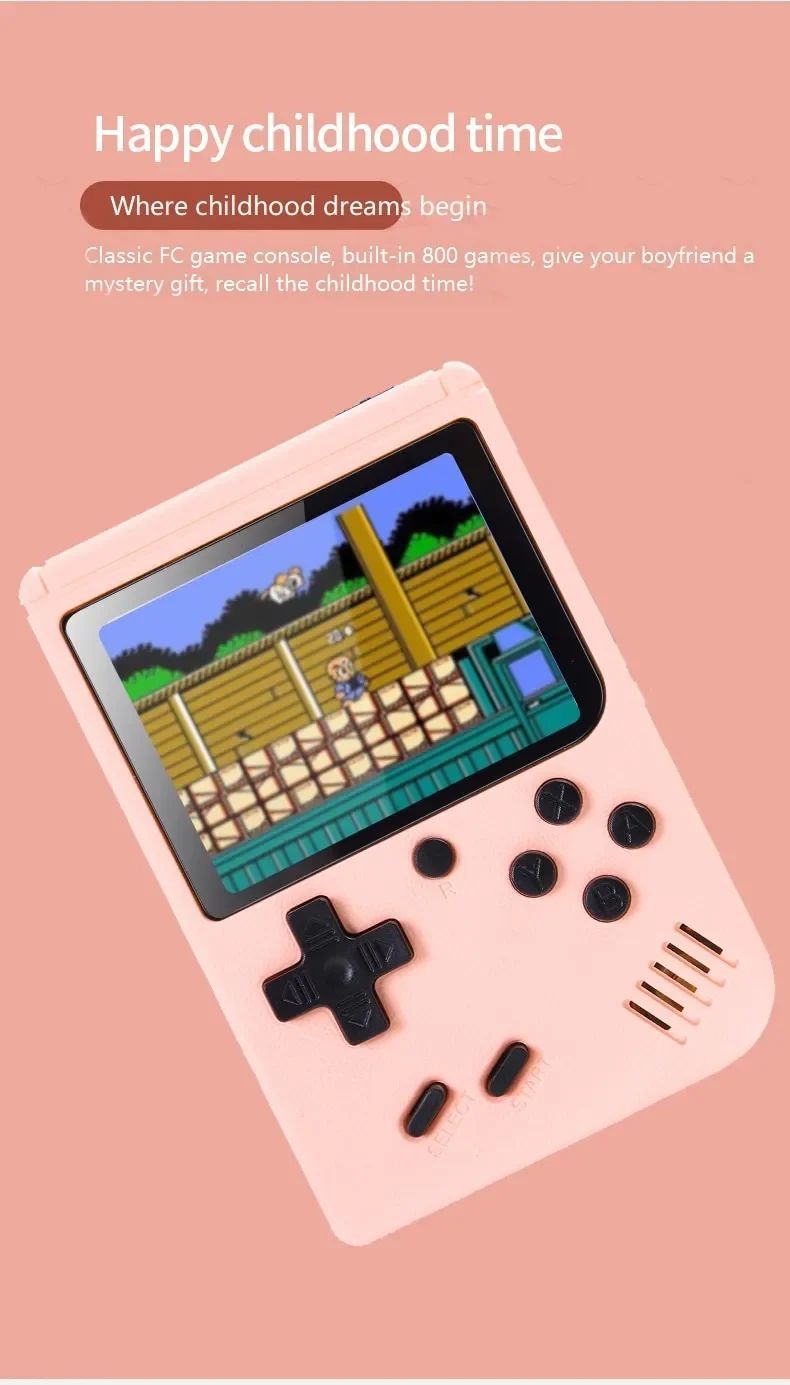 Retro przenośna mini konsola do gier wideo 8 bitów 3.0 cala_voghion.com