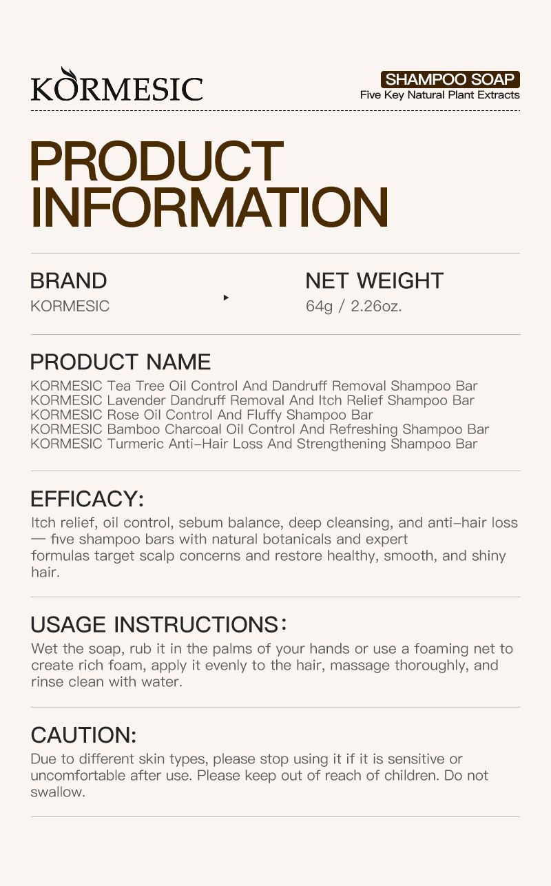 KORMESIC Flower Plant Refreshing Oil Control Shampoo 64g_voghion.com