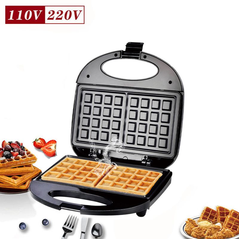 Manufacturer Wholesale Bread Press Machine US Standard Waffle Sandwich Panini Breakfast Maker Grill Electric Griddle_voghion.com