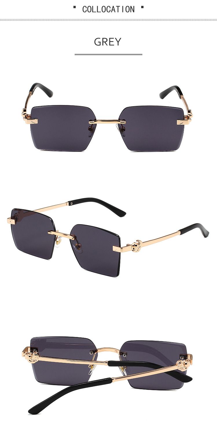 Unisex Ka kodu metallist kaarduvate läätsedega päikeseprillid polügon ääristeta lõikeserva päikeseprillid mood meeste ja naiste prillid_voghion.com