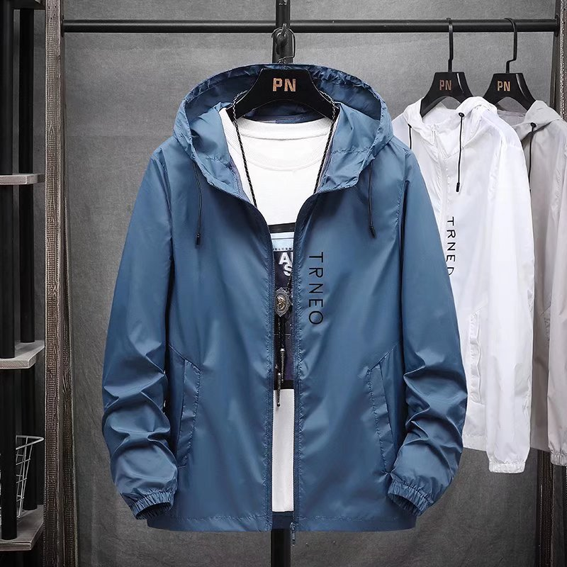 Herenjas lente en herfst trendy losse casual veelzijdige herfst- en winterjas met capuchon voor heren_voghion.com