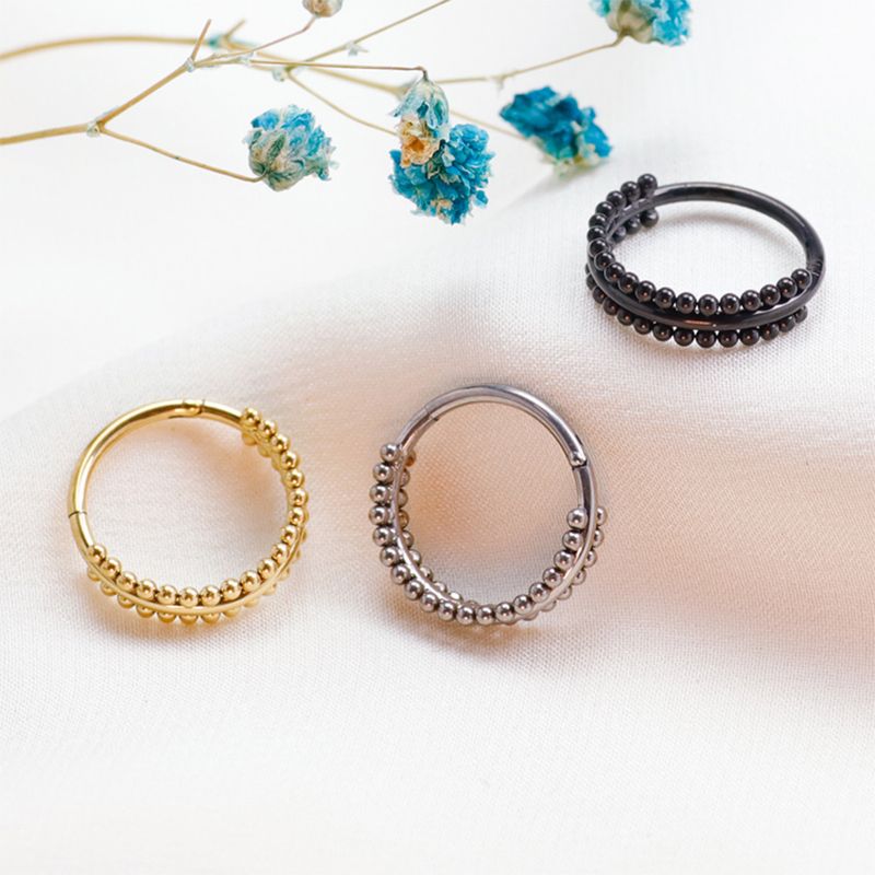 F136 Titanium Tragus Piercing Septum Clicker Neusringen Hoop Conch Scharnierende Sectie Zircon Oorbellen Kraakbeen Lichaamssieraden Vrouw_voghion.com