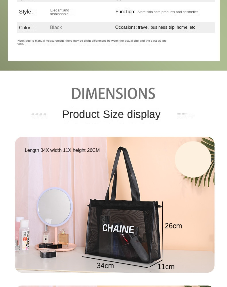 Große tragbare Aufbewahrungstasche im originellen Design. Reise-Fitness-Handtasche mit erweitertem Sinn. Mullwasch- und Make-up-Tasche mit großem Fassungsvermögen_voghion.com