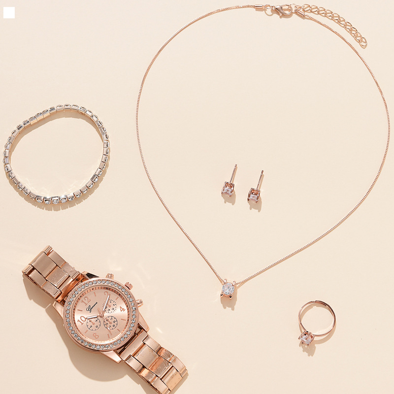 Dámské hodinky Three Eyes Set Quartz Diamond Watch Dárkové hodinky_voghion.com