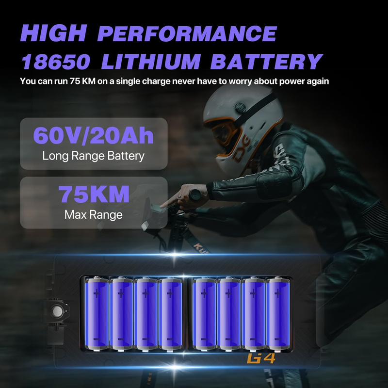 KuKirin G4 maastikul elektriline tõukeratas 2000 W mootoriga, 60 V 20 Ah aku 11 tolli vaakumrehvid_voghion.com