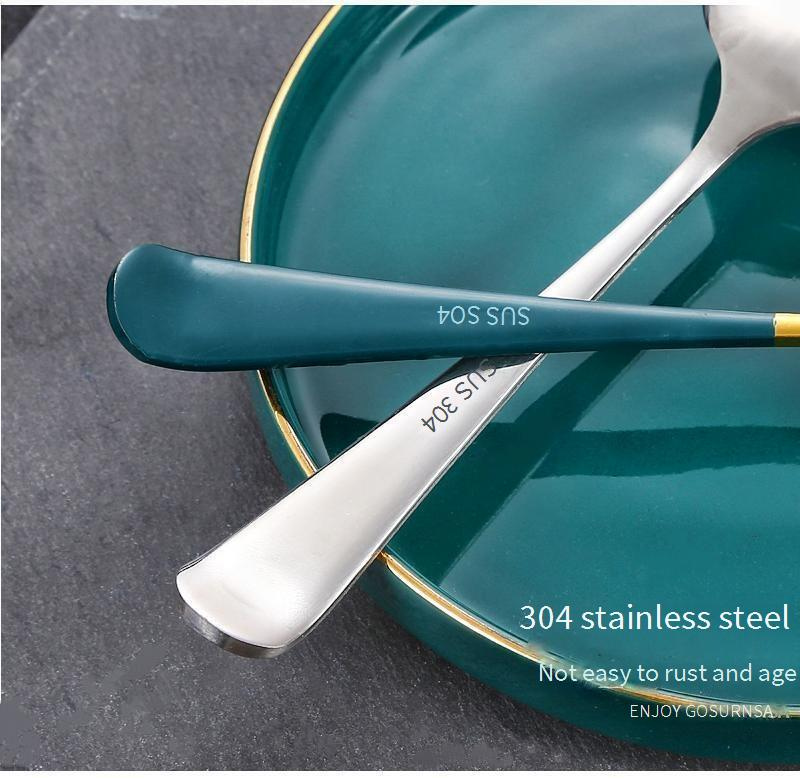 304 Stainless Steel Round Spoon - Multi-Purpose Kitchen Utensil For Desserts Watermelon & Bird's Nest (Creative Design Home Essential)_voghion.com