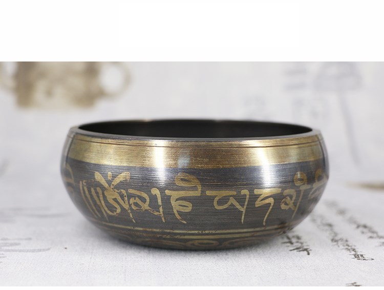 Nepal Singing Bowl Handmade Bowl Hand-Hammered Tibetan Singing Bowl Set - Stress Relief, Chakra Balancing & Meditation Tool_voghion.com